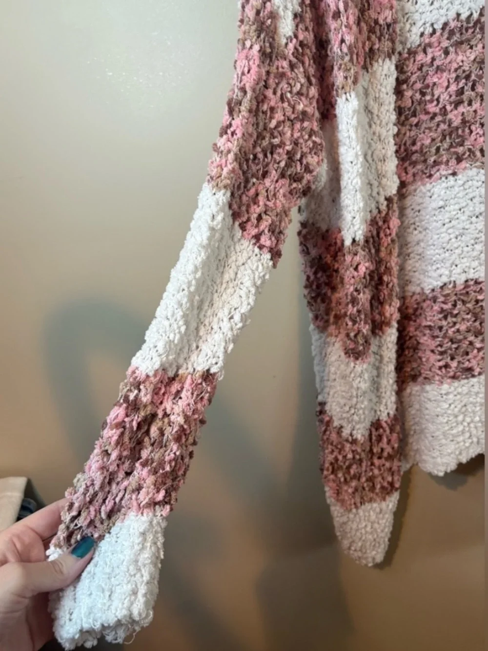Cozy knit popcorn Cardigan Sweater